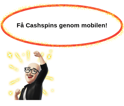 Fa Cashspins genom mobilen